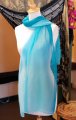 Turquoise Silk Blend Scarf