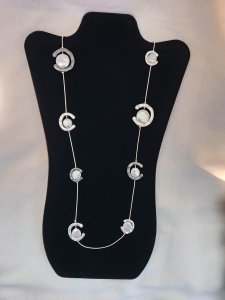 Silver-tone Leaf Pendant Necklace