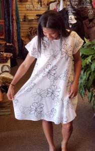 Floral Print Cap Sleeve Dress