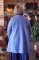 Wide Collar Cotton Gauze Jacket w/Pockets Periwinkle