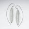 Open Oval Sterling Silver Earrings